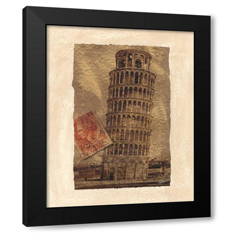 Travel Snapshots I Black Modern Wood Framed Art Print by Butler, John