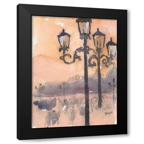Venice Watercolors I Black Modern Wood Framed Art Print by Dixon, Samuel
