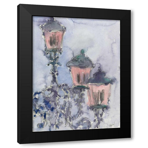 Venice Watercolors II Black Modern Wood Framed Art Print by Dixon, Samuel