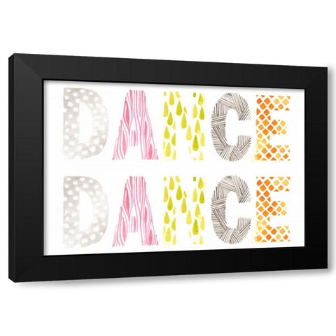 Pattern Sentiment IV Black Modern Wood Framed Art Print with Double Matting by Vess, June Erica