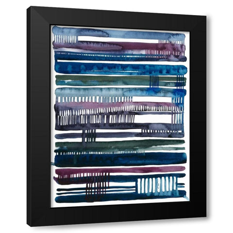 Collapse II Black Modern Wood Framed Art Print with Double Matting by Popp, Grace