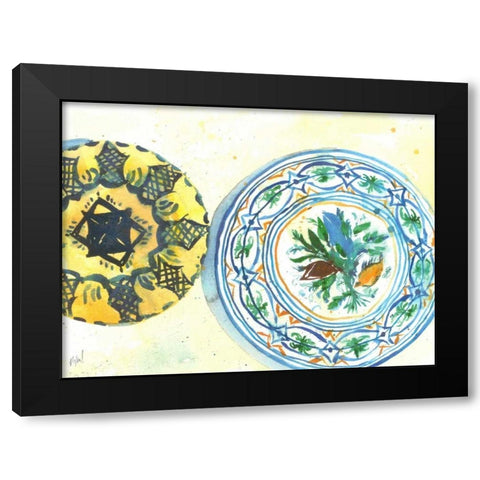 Plate Study II Black Modern Wood Framed Art Print with Double Matting by Dixon, Samuel