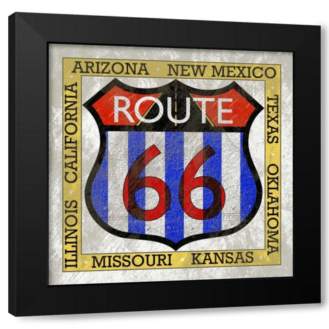 Garage Sign III Black Modern Wood Framed Art Print by Studio W