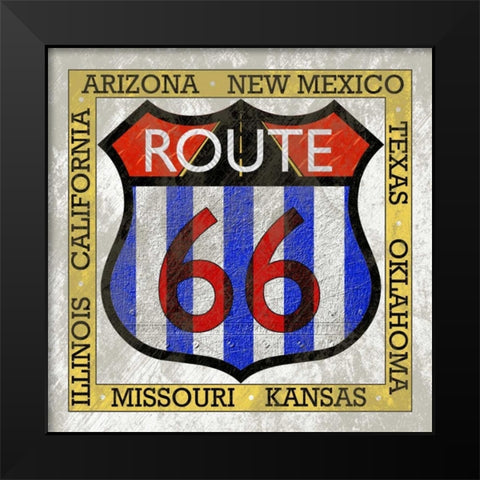 Garage Sign III Black Modern Wood Framed Art Print by Studio W