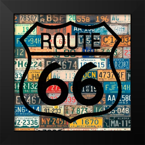 Garage Sign V Black Modern Wood Framed Art Print by Studio W