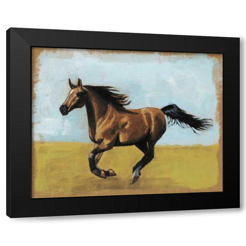 Equestrian Studies II Black Modern Wood Framed Art Print with Double Matting by McCavitt, Naomi