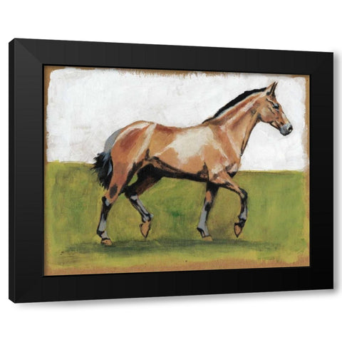 Equestrian Studies III Black Modern Wood Framed Art Print by McCavitt, Naomi