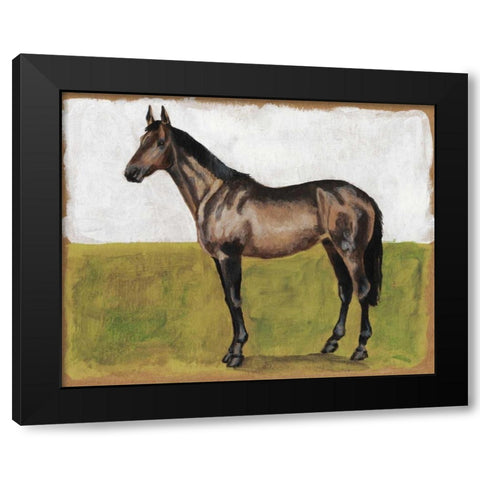 Equestrian Studies IV Black Modern Wood Framed Art Print by McCavitt, Naomi