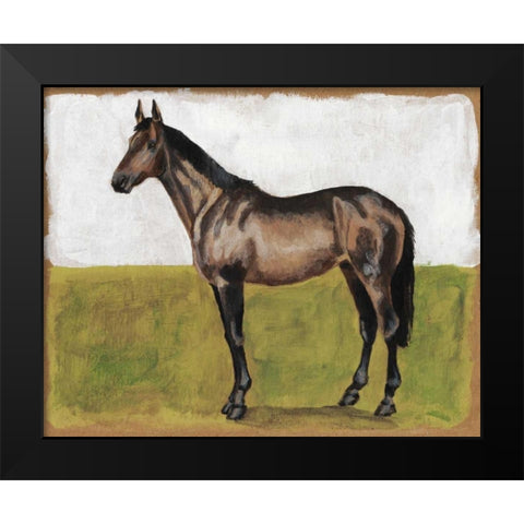 Equestrian Studies IV Black Modern Wood Framed Art Print by McCavitt, Naomi