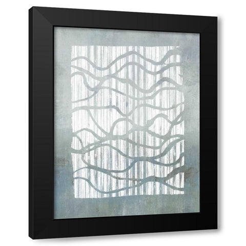 Inverse Grey Black Modern Wood Framed Art Print with Double Matting by Goldberger, Jennifer