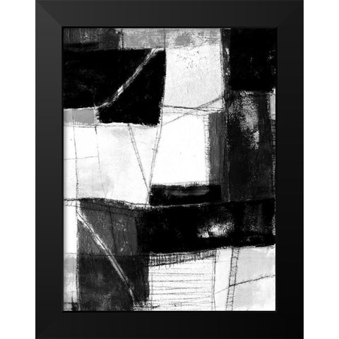 Dynamic Deconstruct II Black Modern Wood Framed Art Print by Goldberger, Jennifer