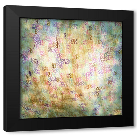 Coral Party II Black Modern Wood Framed Art Print by Studio W