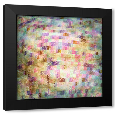 Coral Party IV Black Modern Wood Framed Art Print by Studio W