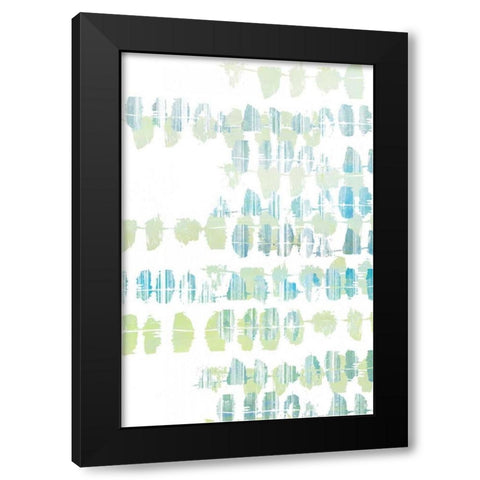 Connect the Dashes I Black Modern Wood Framed Art Print with Double Matting by Goldberger, Jennifer