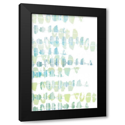 Connect the Dashes II Black Modern Wood Framed Art Print with Double Matting by Goldberger, Jennifer