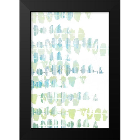 Connect the Dashes II Black Modern Wood Framed Art Print by Goldberger, Jennifer