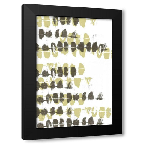Connect the Dashes Neutral II Black Modern Wood Framed Art Print by Goldberger, Jennifer
