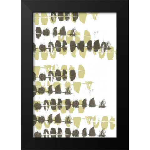 Connect the Dashes Neutral II Black Modern Wood Framed Art Print by Goldberger, Jennifer