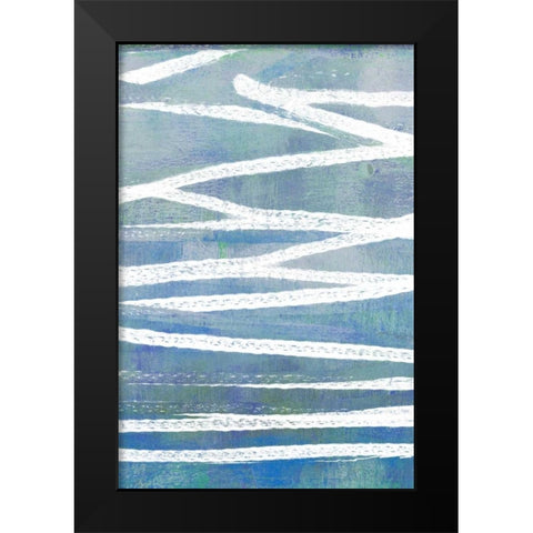 Pastel Gradient I Black Modern Wood Framed Art Print by Goldberger, Jennifer