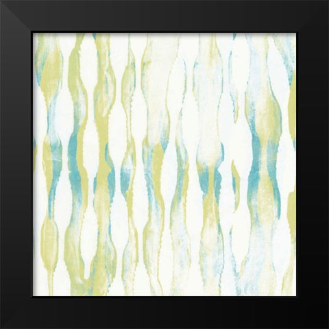 Pattern Waves IV Black Modern Wood Framed Art Print by Goldberger, Jennifer