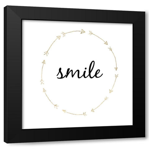 Golden Quote III Black Modern Wood Framed Art Print with Double Matting by Hambly, Anna