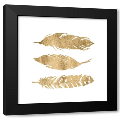 Golden Quote IV Black Modern Wood Framed Art Print by Hambly, Anna