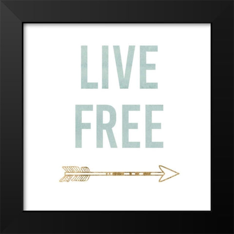 Golden Quote VIII Black Modern Wood Framed Art Print by Hambly, Anna