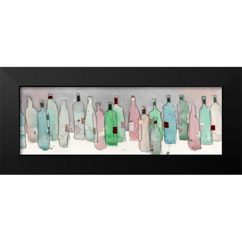 Wine Party III Black Modern Wood Framed Art Print by Dixon, Samuel