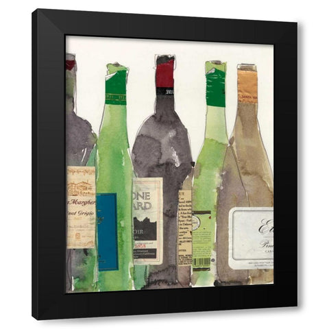 Dinner Party I Black Modern Wood Framed Art Print by Dixon, Samuel