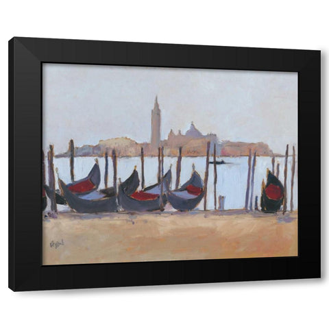 Venice Study IV Black Modern Wood Framed Art Print with Double Matting by Dixon, Samuel