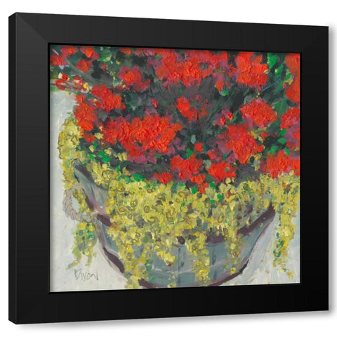 Potted Plant III Black Modern Wood Framed Art Print with Double Matting by Dixon, Samuel