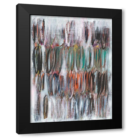 Paint Scribble I Black Modern Wood Framed Art Print by Fuchs, Jodi