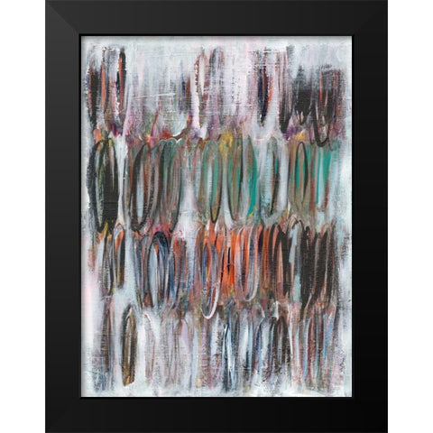 Paint Scribble I Black Modern Wood Framed Art Print by Fuchs, Jodi