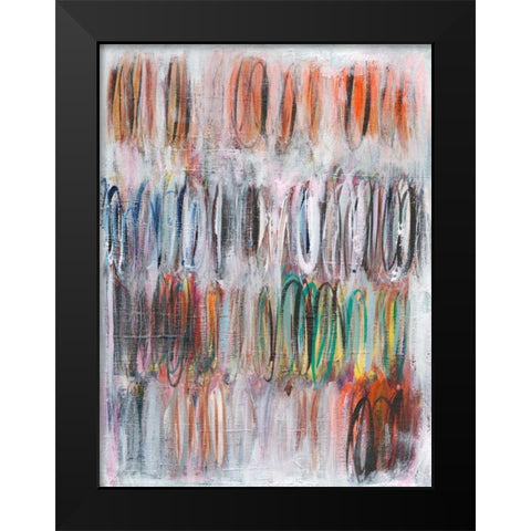 Paint Scribble II Black Modern Wood Framed Art Print by Fuchs, Jodi