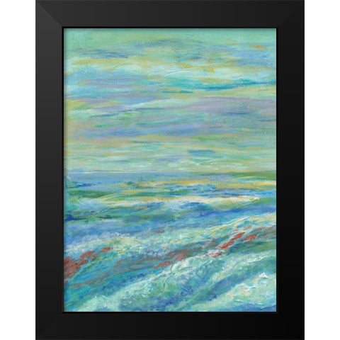 Red Fish I Black Modern Wood Framed Art Print by Brewington, Olivia