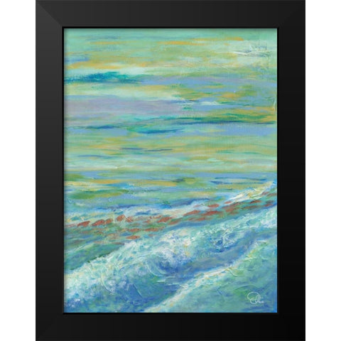 Red Fish II Black Modern Wood Framed Art Print by Brewington, Olivia