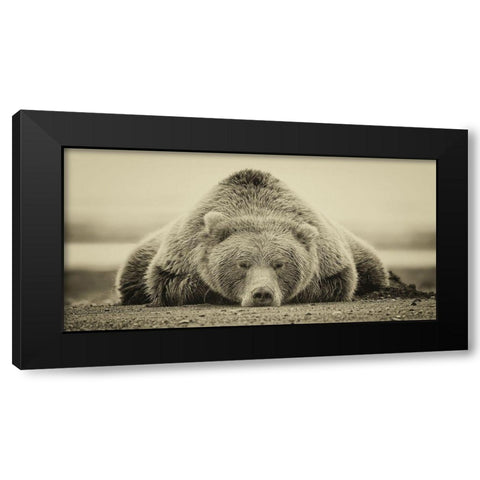 Deep Sleep (ASH) Black Modern Wood Framed Art Print by PHBurchett