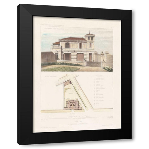 Habitations Modernes III Black Modern Wood Framed Art Print by Morel, A.