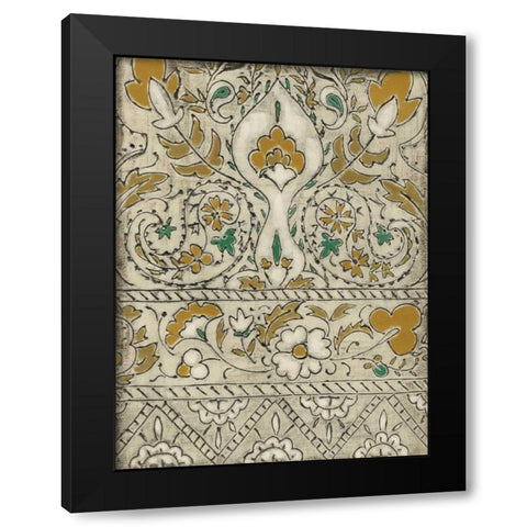 Earthenware Floral I Black Modern Wood Framed Art Print with Double Matting by Zarris, Chariklia