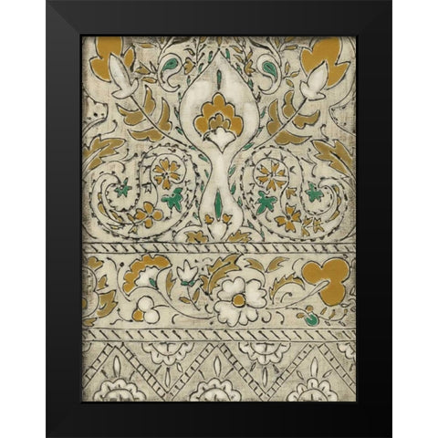 Earthenware Floral I Black Modern Wood Framed Art Print by Zarris, Chariklia