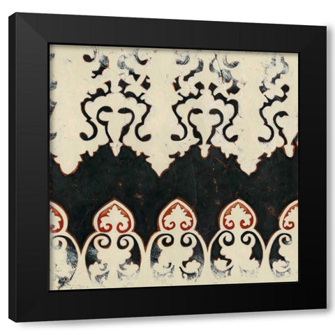 Bolero II Black Modern Wood Framed Art Print with Double Matting by Zarris, Chariklia