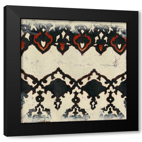 Bolero III Black Modern Wood Framed Art Print with Double Matting by Zarris, Chariklia