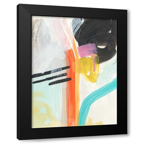 Rhythm Variations I Black Modern Wood Framed Art Print with Double Matting by Vess, June Erica