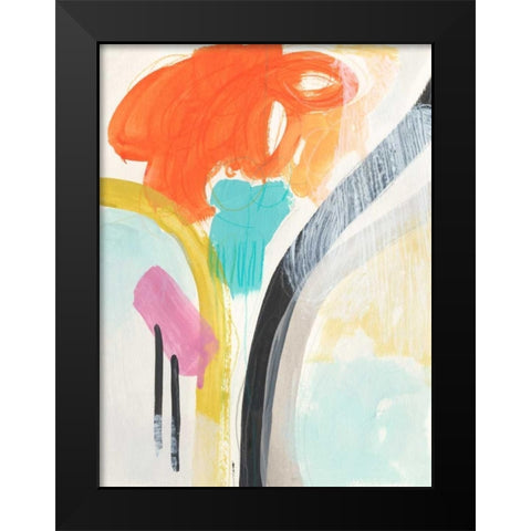 Rhythm Variations II Black Modern Wood Framed Art Print by Vess, June Erica