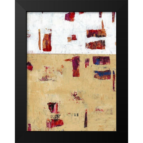 Patches IV Black Modern Wood Framed Art Print by OToole, Tim