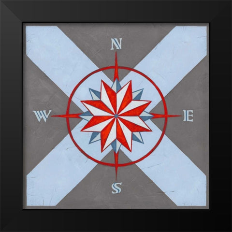 Nautical Graphic I Black Modern Wood Framed Art Print by Vess, June Erica