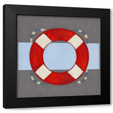 Nautical Graphic II Black Modern Wood Framed Art Print by Vess, June Erica