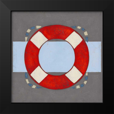 Nautical Graphic II Black Modern Wood Framed Art Print by Vess, June Erica