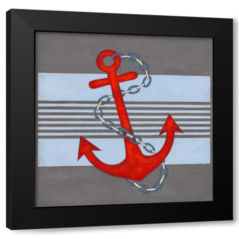 Nautical Graphic III Black Modern Wood Framed Art Print by Vess, June Erica