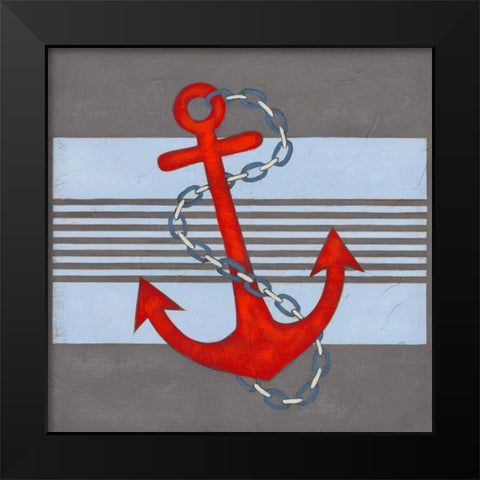 Nautical Graphic III Black Modern Wood Framed Art Print by Vess, June Erica